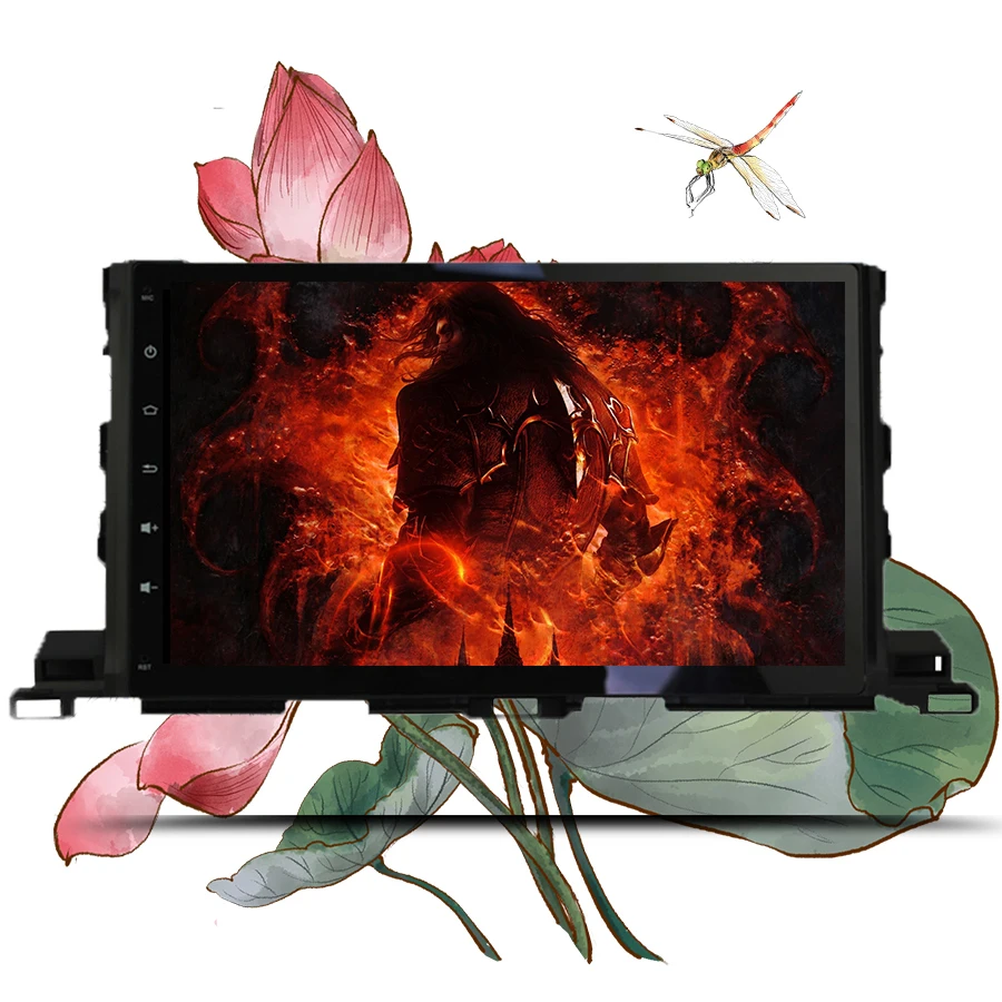 Best For Toyota Highlander 2014 2016 2018 car gps navigation pc tablet music tape recorder with android 9.1 Octa core wifi 4G 4