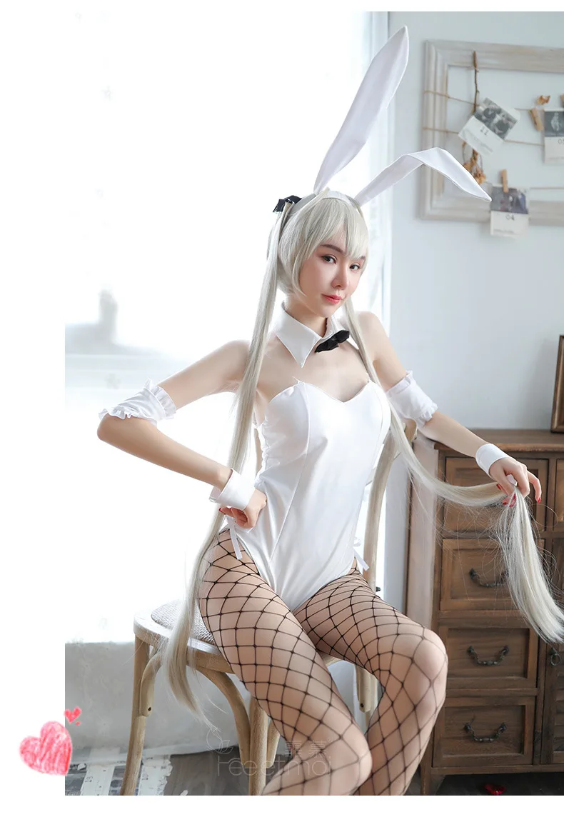 Женское сексуальное женское белье пуш-ап Teddies Bunny Girl Косплей Хэллоуин костюм животного для взрослых сексуальные боди с дизайном «кролик» форма - Цвет: with stocking