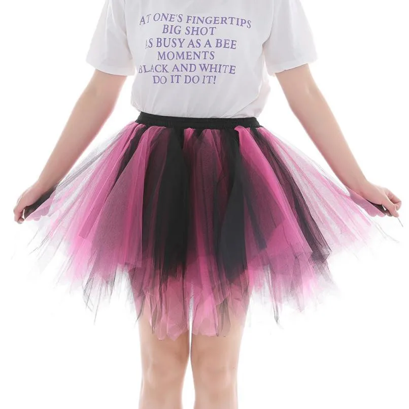 Прямая поставка Новое поступление Женская Высококачественная плиссированная газовая Короткая юбка для взрослых юбка-пачка для танцев разноцветная 50