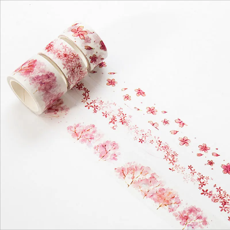 

20/30mm * 7m cherry blossoms Washi Tape DIY decoration scrapbooking planner masking tape adhesive tape label sticker stationery