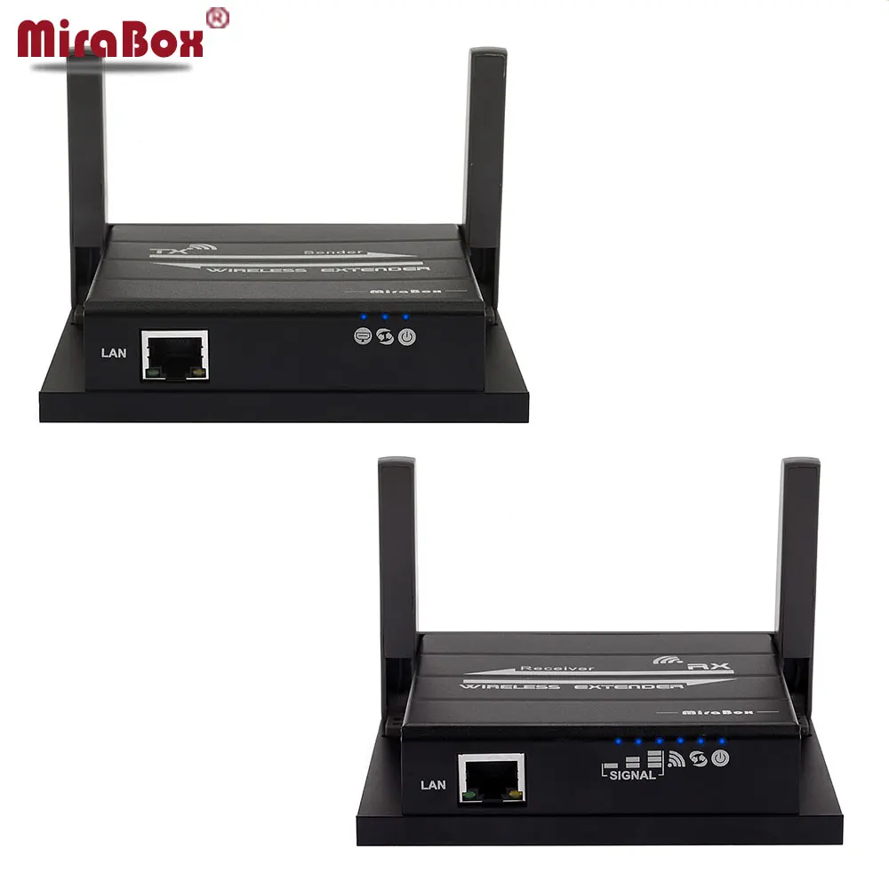 

MiraBox HDMI Cat5 Extender Support 1080p IR Function Wireless Extender 30m Lan Cable Transmit 100m Cat6 HDMI Extender