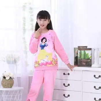 

3-12Yrs Winter Girls Boys Flannel Pajamas Sleepwear Kids Loungewear Coral Fleece Homewear Pyjama Set Children Extreme Soft Pjs