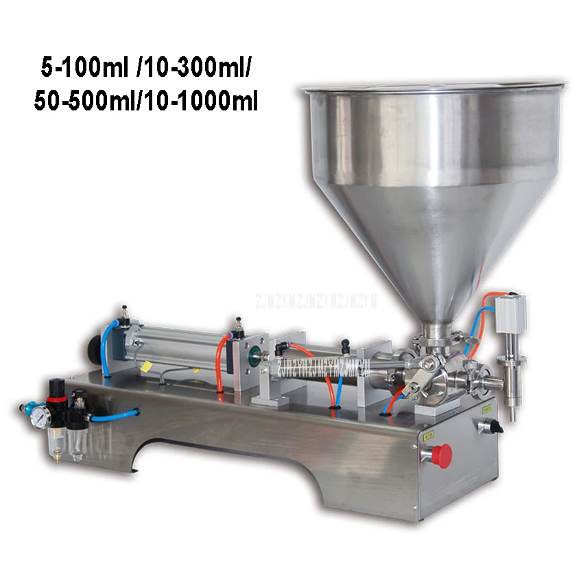 G1WG 5-100ml/50-500ml/10-1000ml Pneumatic Paste Filling Machine Liquid Filling Machine Small Nail Polish Sauce Jam Bottle Filler G1WG 5-100ml/50-500ml/10-1000ml Pneumatic Paste Filling Machine Liquid Filling Machine Small Nail Polish Sauce Jam Bottle Filler