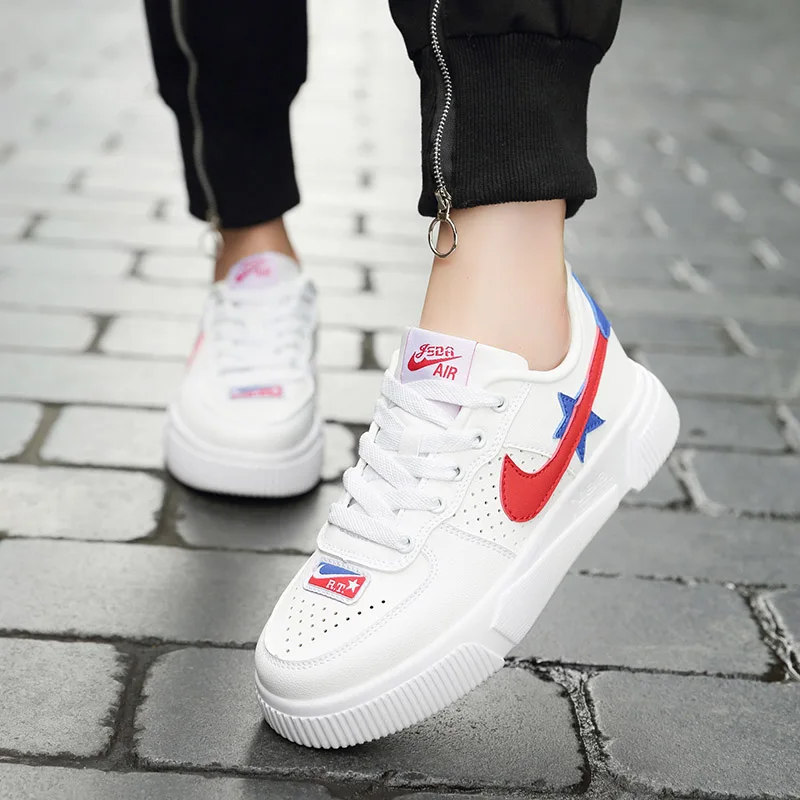 

Girls Spring Leisure Shoes, Leather Panel Shoes, Fashion Sports Shoes