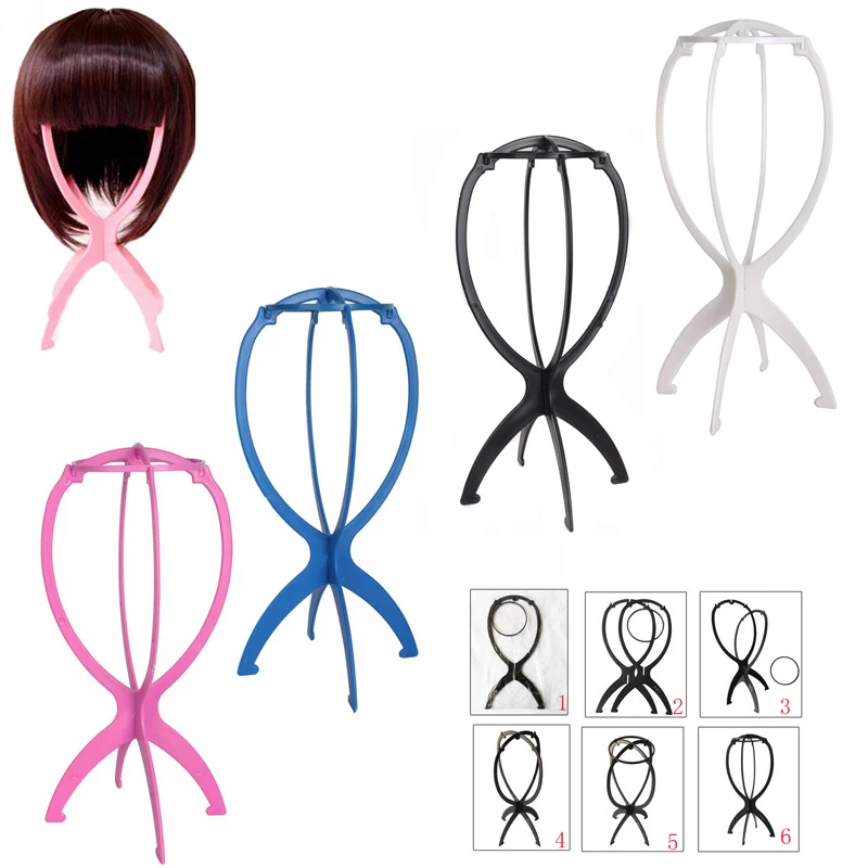 15piece-lot-hotsale-portable-folding-plastic-stable-durable-wig-hair-hat-cap-holder-stand-display-tool