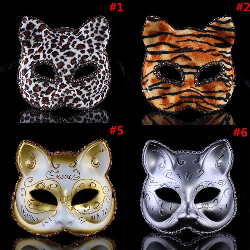 Princess Lady Women Painting Cat Venetian Masquerade Mask Carnival