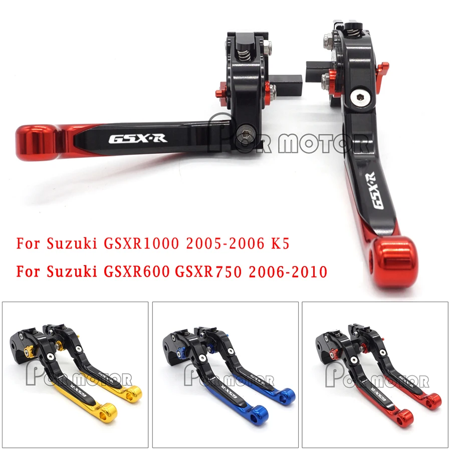 

CNC Brake Clutch Levers For Suzuki GSXR600 GSXR750 GSXR 600 750 2006 2007 2008 2009 2010 K6 K8 & GSXR1000 2005-2006 K5