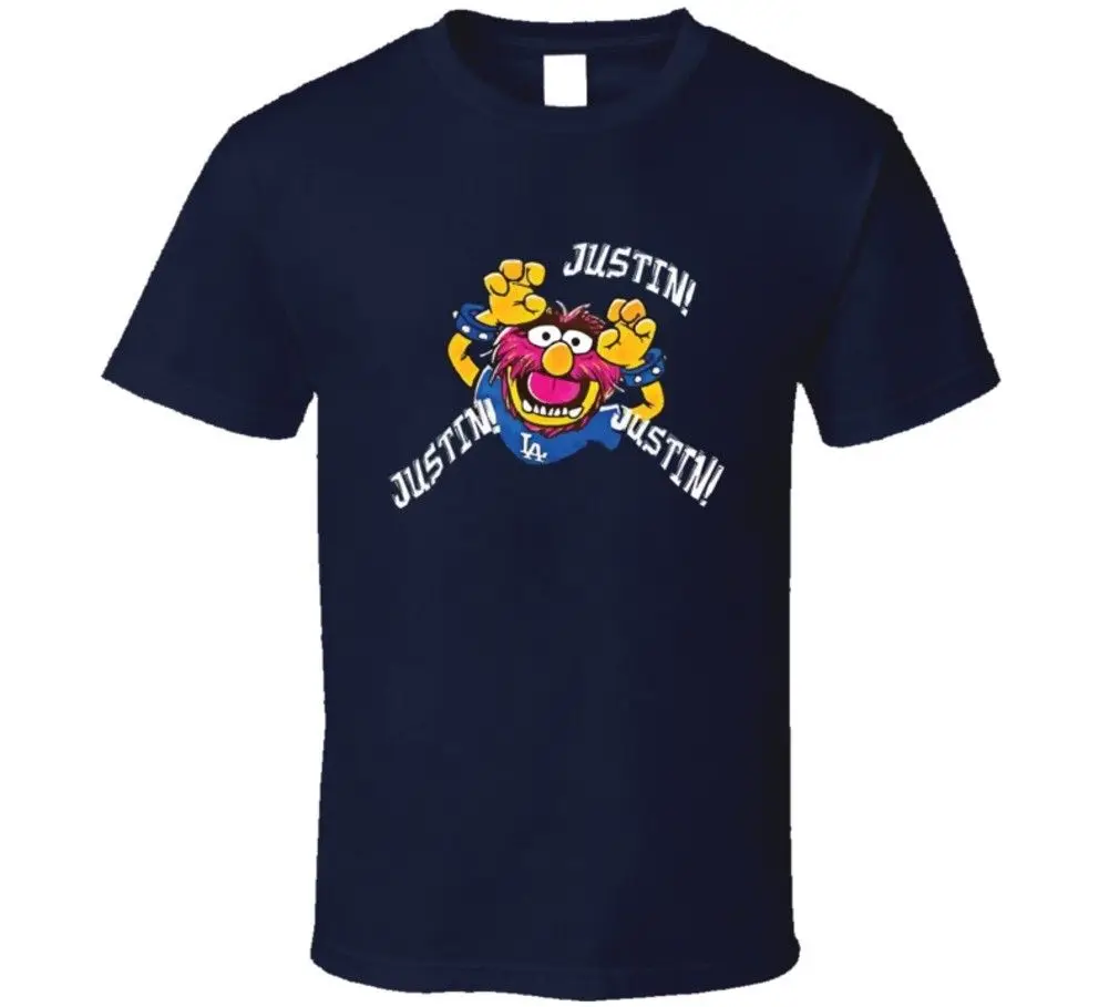 

Justin Turner La Dodgers Mvp Animal Muppets Cartoon Funny World Series 2017 BaseNew T Shirt Spring Summer