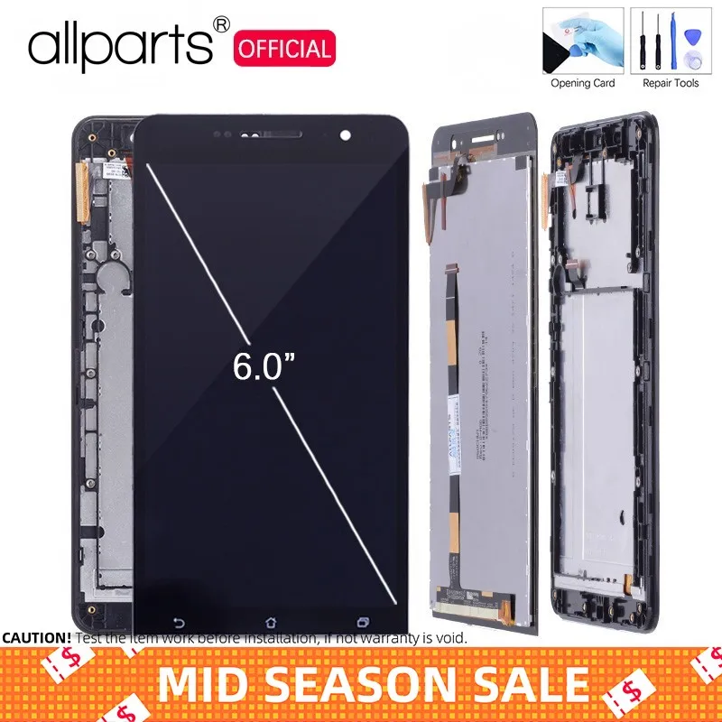 

For ASUS Zenfone 6 LCD Display Panel Touch Screen Digitizer Sensor Glass Assembly For A 600CG A600CG A601CG
