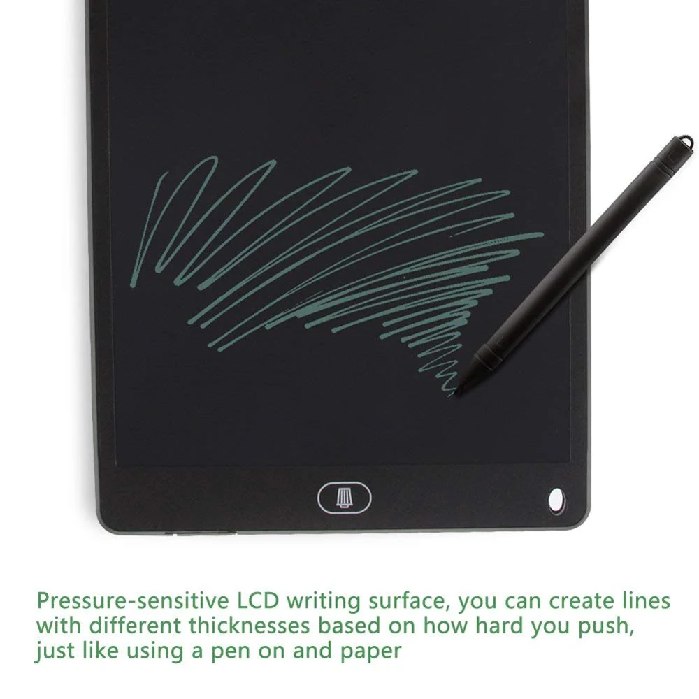 12 Portable Smart LCD Writing Tablet Electronic Notepad Drawing Graphics Board With Stylus Pen With Battery 3