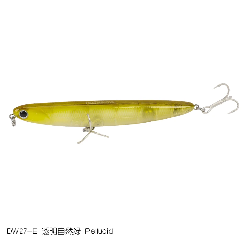 Tsurinoya DW27 110 мм 13 г Topwater карандаш жесткая приманка для рыбалки искусственная приманка со звуковым стальным шариком - Цвет: DW27-E