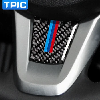 

For bmw z4 Carbon fiber Modification Car interior stickers Steering Wheel M stripe Emblem Stickers Car Styling for e89 2009-2015