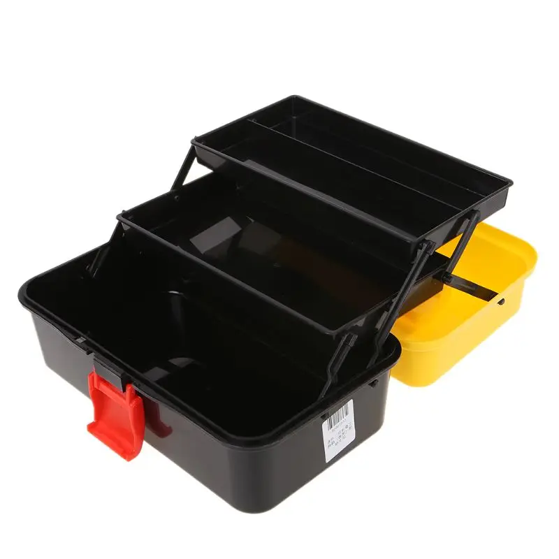 3 Layer Folding Tool Storage Box Portable Hardware Toolbox Multifunction Car Repair Container Case
