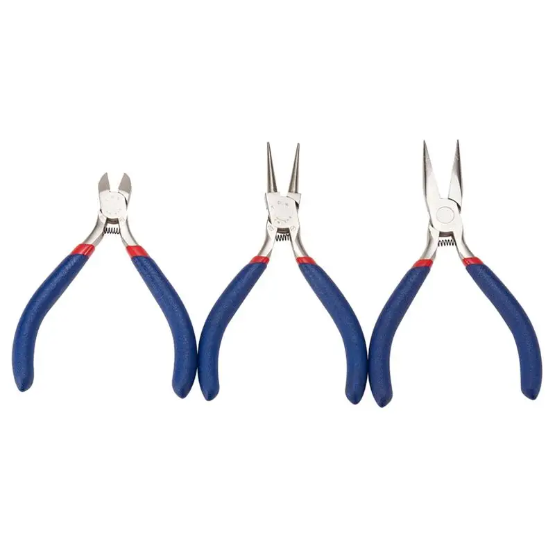 

3pcs/Pack Professional Mini Pliers Practical Jewelry Beads Making Beading Making Line Chain Cutter Crafts Tools