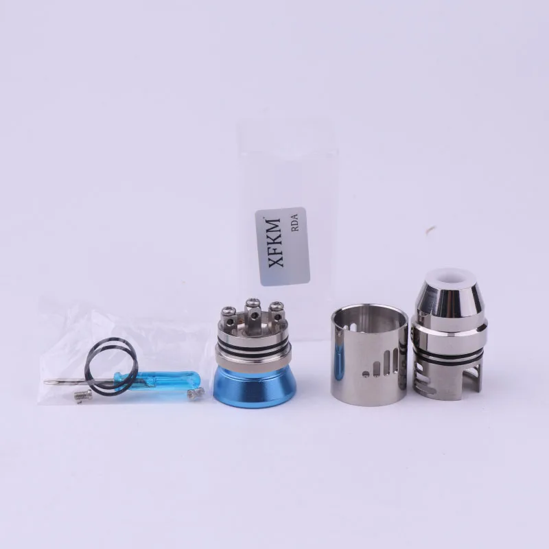 XFKM RDA A 22mm Diameter With 510 Drip Tip Stainless Steel Adjustable Airflow Control Vapor For 510 Elektronik Sigara Mod XFKM RDA A 22mm Diameter With 510 Drip Tip Stainless Steel Adjustable Airflow Control Vapor For 510 Elektronik Sigara Mod