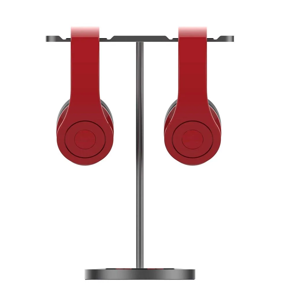 JINSERTA Aluminum Headphone Holder Stand Dual Hanger Holder Earphone Desk Display Rack Bracket for Game Headphones