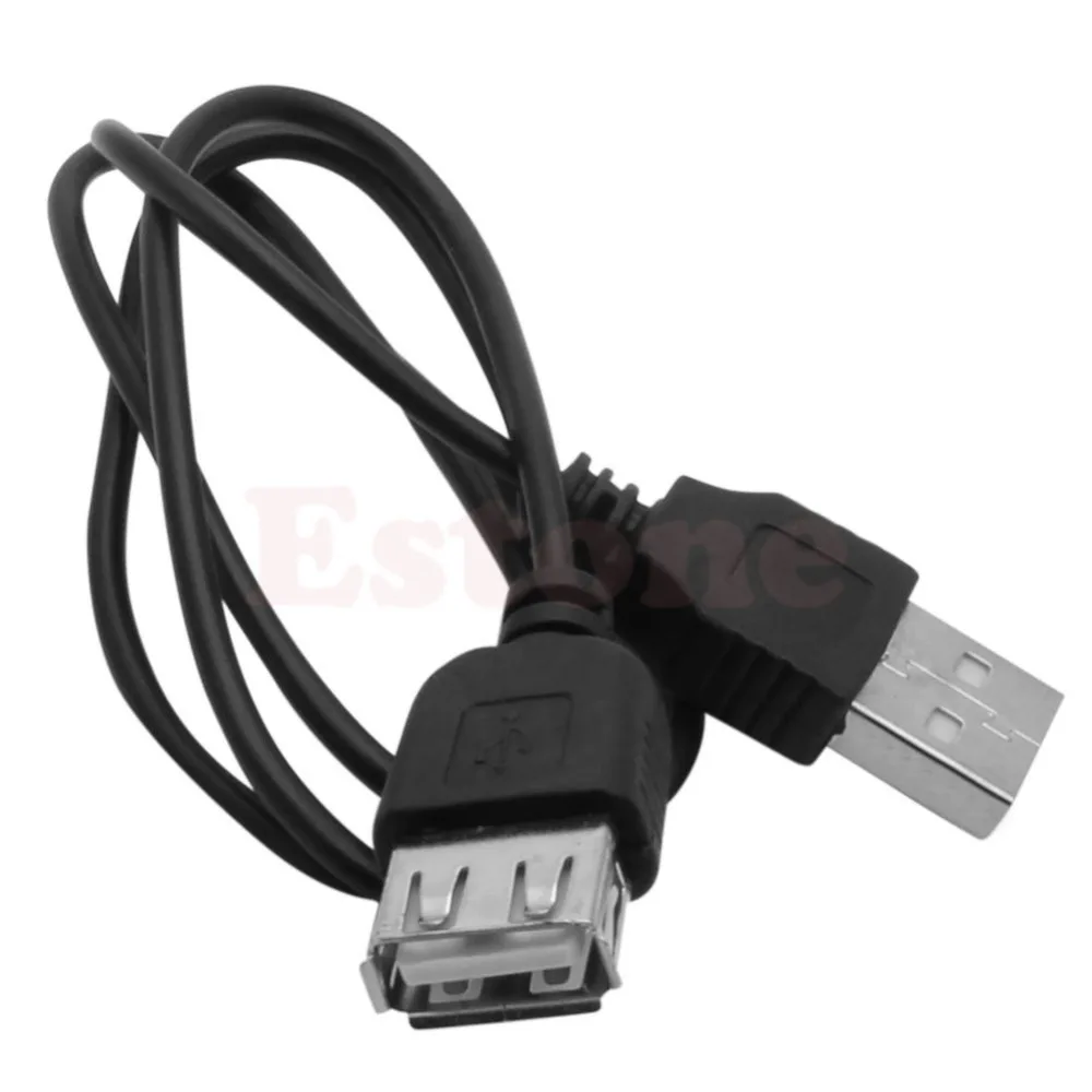 Black USB 2.0 Male to Female Extension Extend Cable Cord New