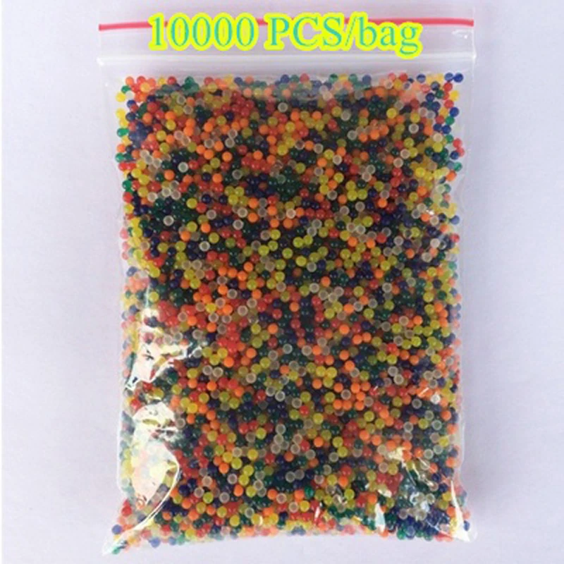 10000pcs/pack Colored orbeez Soft Crystal Water Paintball Toy Gun