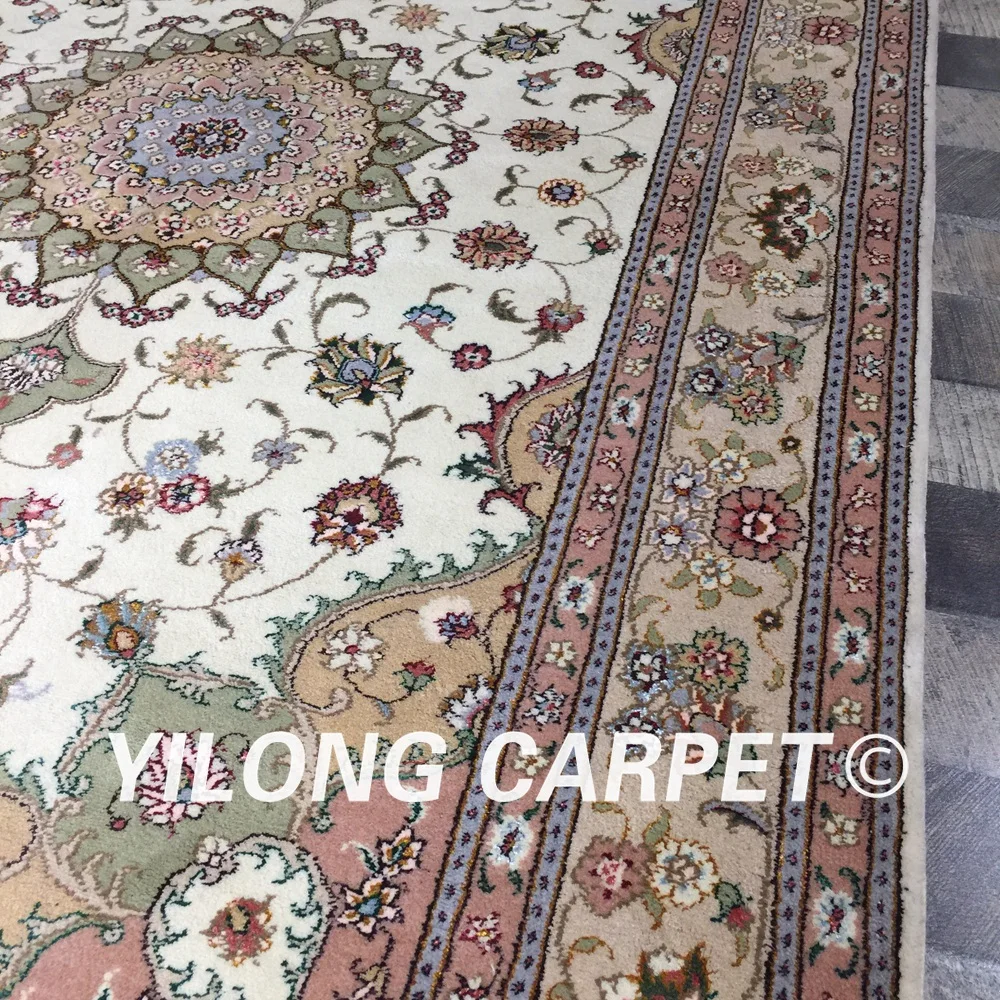 Yilong 4 'x 6' турецкий коврик ручной работы восточные прочные шерсть шелк