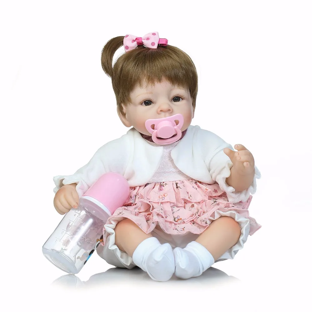 

Reborn Babies Realistic Silicone Reborn Dolls 16 Inch/40 cm, Lifelike Baby Reborn Toys for Kid's Birthday Gift bonecas menina