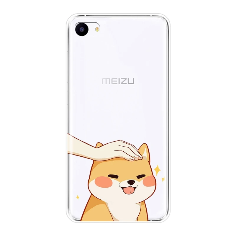 Мягкий силиконовый чехол для телефона Meizu 16th 16x15 Lite 16 Plus Шиба ину собака милый