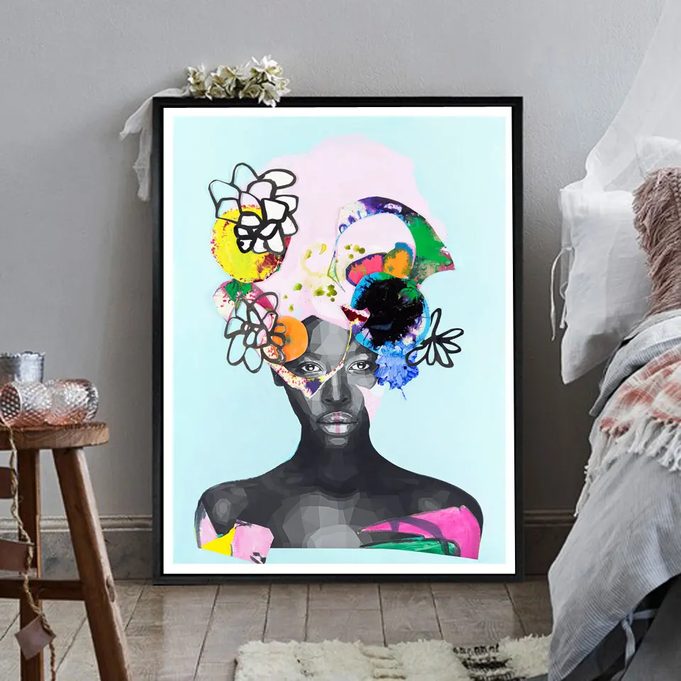 

Abstract Watercolor Girls Canvas Art Painting Posters and Prints Wall Pictures for Living Room Nordic Cuadros Decoration Photos