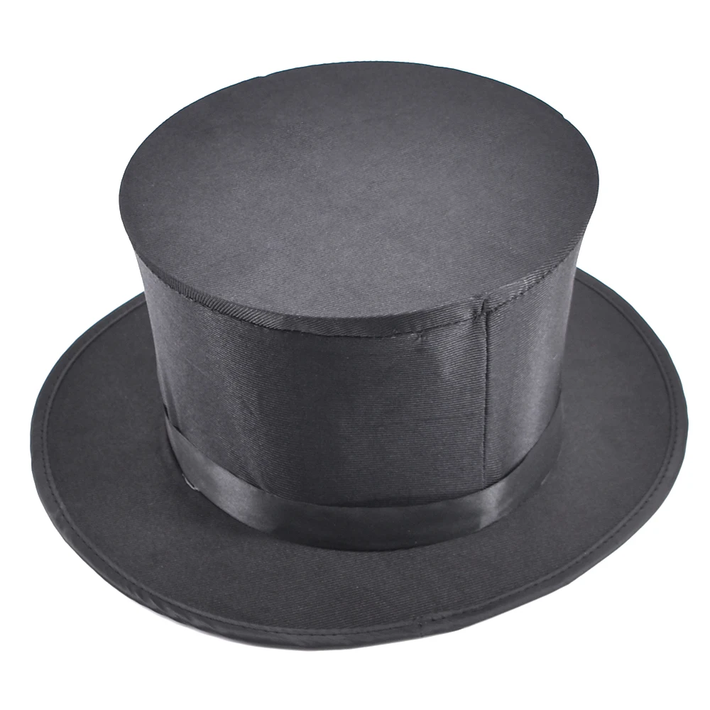 objects Black Magic Folding Spring Hat Magic Tricks Stage Magia Folding Top Hat Gimmick Props Appearing/Vanishing Objects Hat Magicians