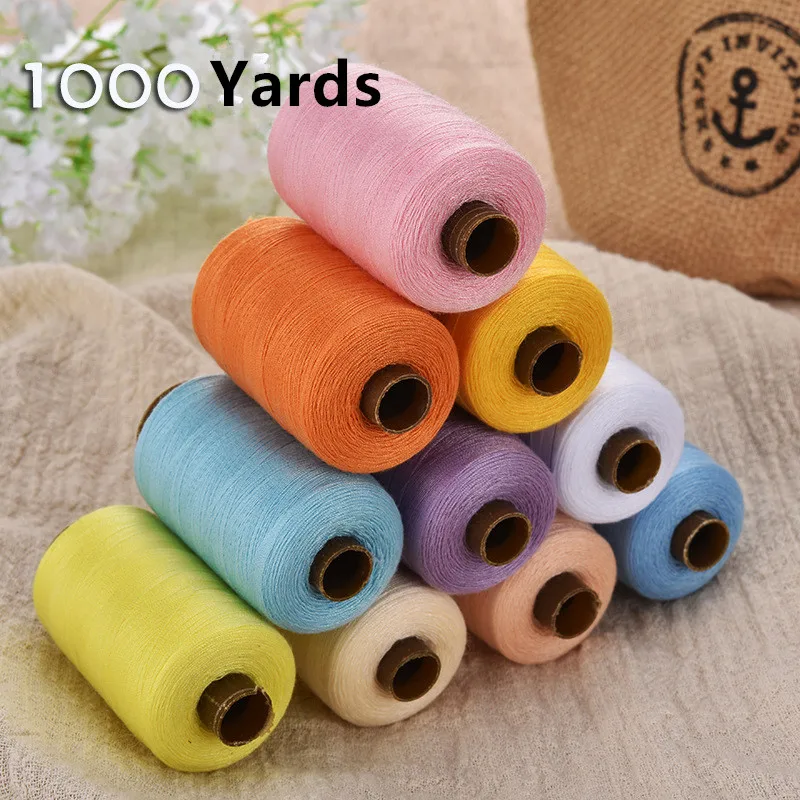 1000 Yards 24Pcs Multicolor Machine Embroidery Thread Sewing Polyester