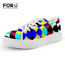 FORUDESIGNS/Осенняя женская обувь; повседневная обувь на толстой подошве; Разноцветные дышащие туфли на плоской платформе; женская обувь на толстой подошве; sapato feminino