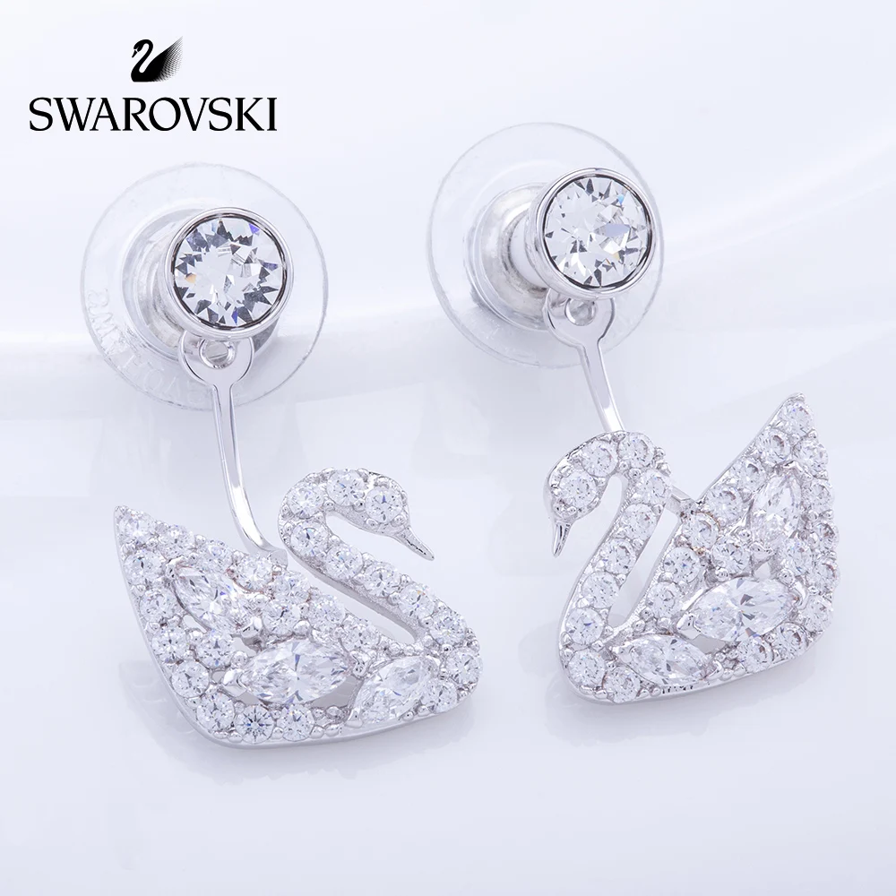 

Original Genuine Swarovski SWAN LAKE Swan hanging earrings female fashion temperament earrings 5210459