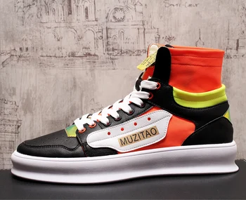 

High-top canvas Colors shoes Men's canvas high-top Edition Vogue casual shoes Men's sports shoes Vulcanized canvas shoes
