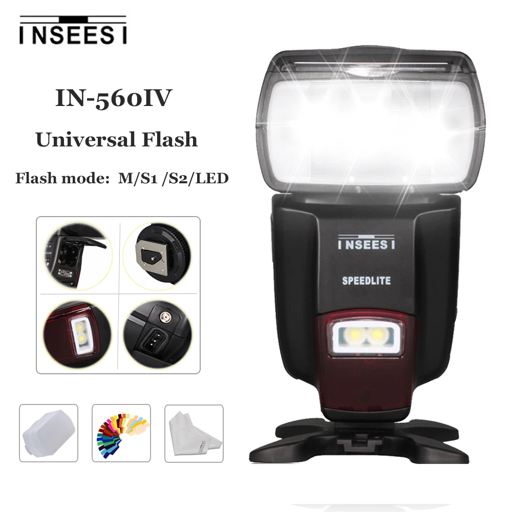 

INSEESI IN560IV IN-560IV Universal Wireless Flash Speedlite For Canon Sony Nikon D5300 VS Viltrox JY-680A YN-560III YN-560IV