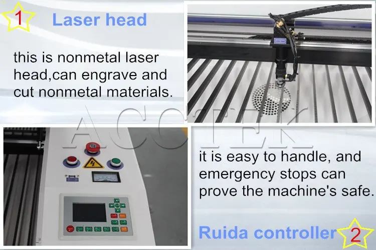 Оптовая продажа AKJ1390 автоматическая фокусировка cnc лазерная машина AccTek AKJ1390 Автофокус cnc лазерная гравировка резка машина