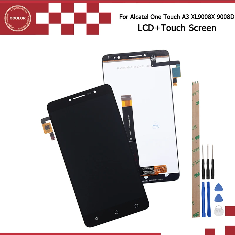 Ocolor для Alcatel One Touch A3 XL 9008X 9008D ЖК-дисплей Дисплей и Сенсорный экран 6 дюймов