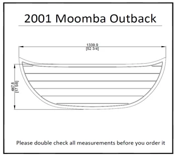 

2001 Moomba Outback Swim Platform Pad Boat EVA Teak Decking 1/4" 6mm