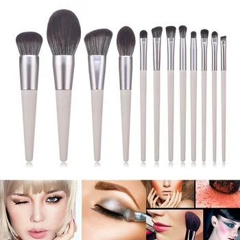 

12pcs Makeup Brushes Set Multifunctional Blusher Highlight Cosmetic Tools @ME88