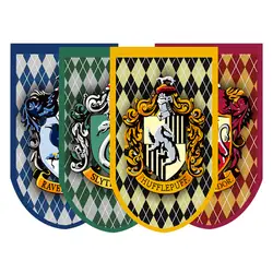4 шт. пакет Гриффиндор Слизерин Hufflerpuff Ravenclaw колледж флаг баннеры Харри Поттер день рождения вентиляторы