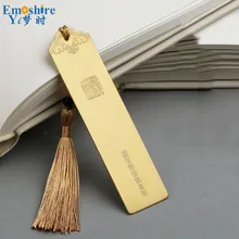 Металлические закладки, фирменные Канцтовары, Золотая Закладка для книг с кисточками, роскошные подарки для офиса, аксессуары Marcador Livro M114