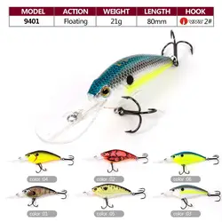 Maximumcatch 9401 плавающей 0-0,8 м Crankbait искусственные приманки с VMC Крючки жизнь, как жесткий блесен