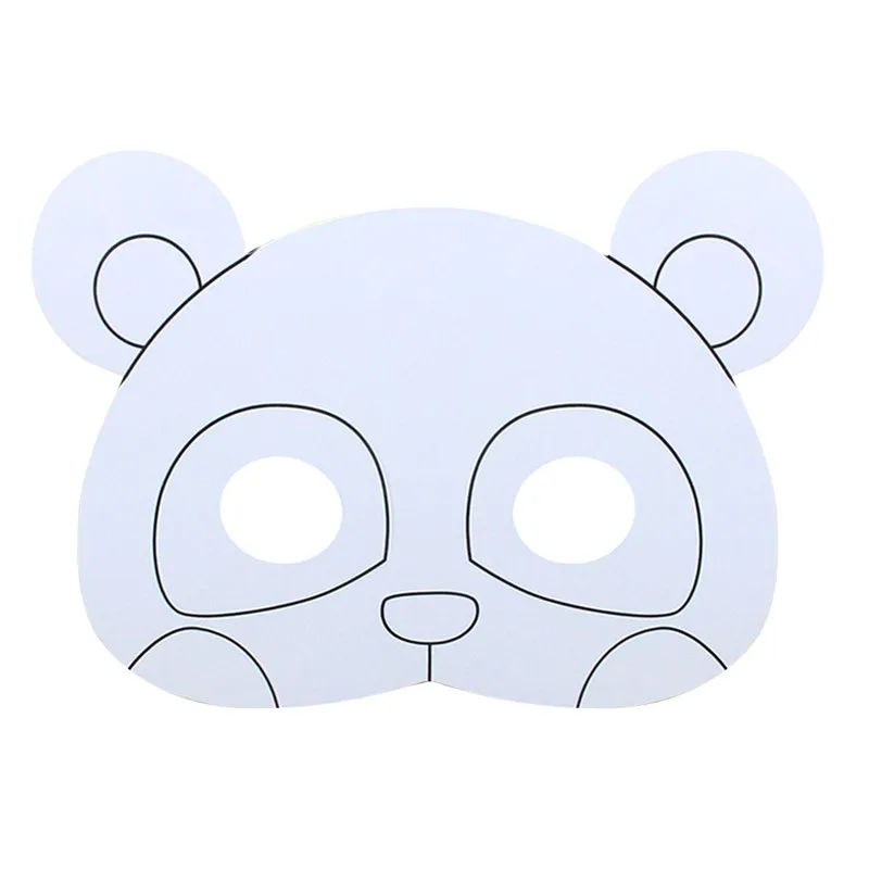 Фиолетовый Маска для рисования граффити заготовка маски животных мультфильм детей окраска живопись маска вдохновляет воображение и творческие способности вашего ребенка - Цвет: Фиолетовый