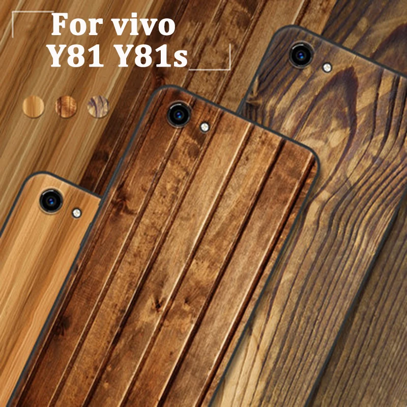 Чехол для vivo Y81 чехол с текстурой древесины телефона Y 81 Y81s задняя крышка s чехлы |