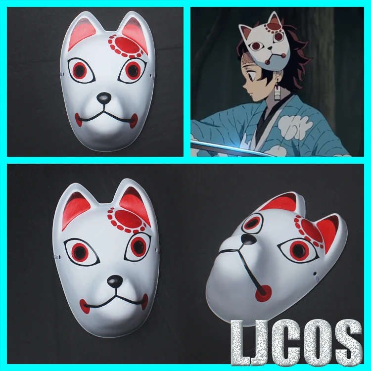 

Demon Slayer Kimetsu no Yaiba Kamado Tanjirou PVC Fox Mask Cosplay Prop