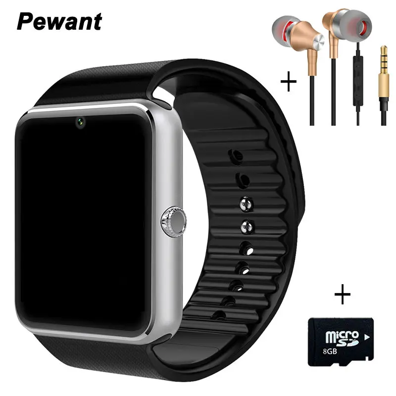 

High Quality Bluetooth Smart Watch GT08 WristWatch Digital Sport Watches For Android Samsung Huawei Wearable Devices Smartwatch