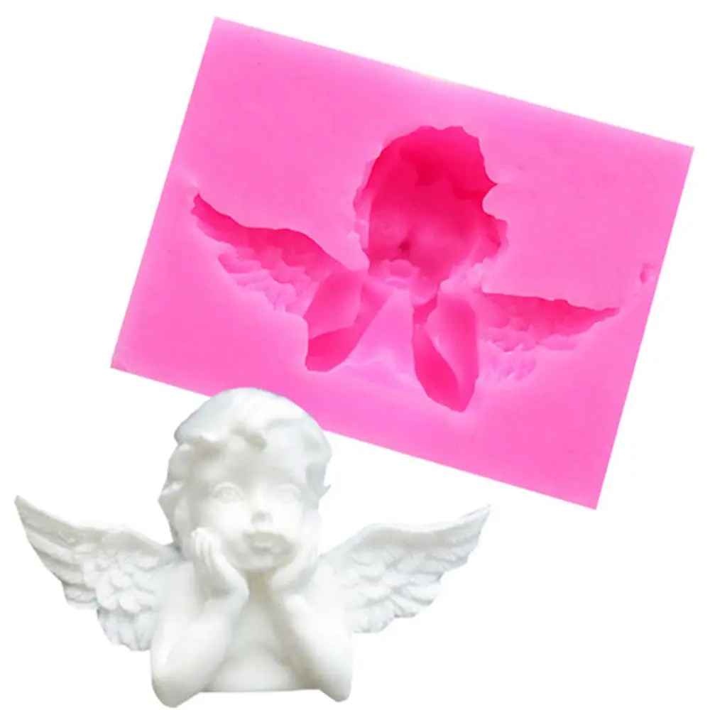 

3D Angel Cupid Silicone Mold Fondant Chocolate Cake Decor Mould Baking Tool DIY cake tool for bakeware Kitchen Accessories