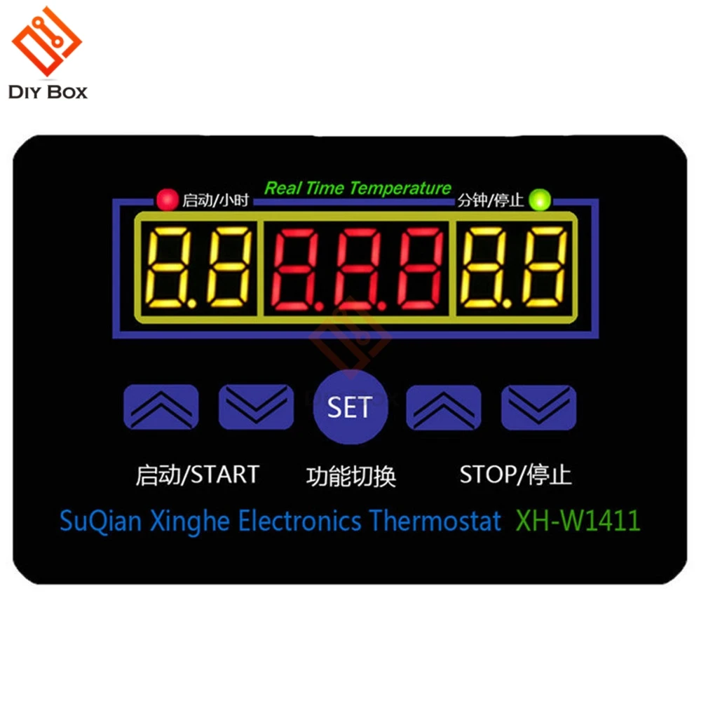 

XH-W1411 W1411 DC 12V Digital LCD Temperaturregler Thermostat Kontrol Schalter Sensor -55~120 Degrees Celsius