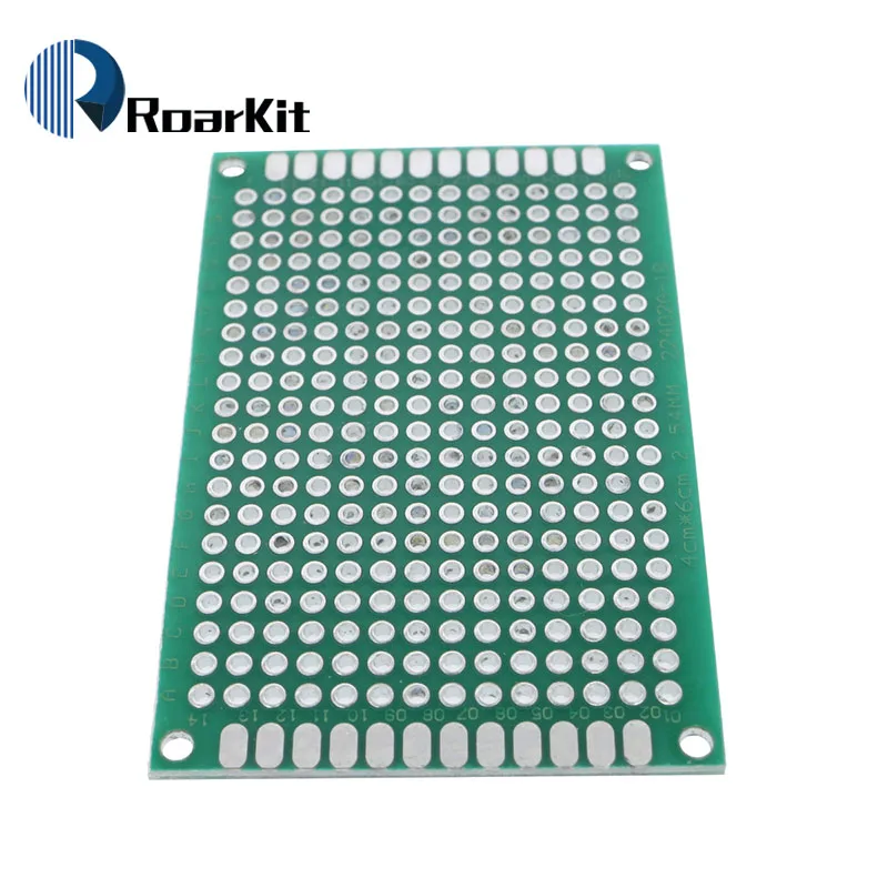 1 шт. 4x6 см Прототип PCB 4*6 Панель двойное покрытие/тонировка PCB универсальная доска двусторонняя печатная плата 2,54 мм