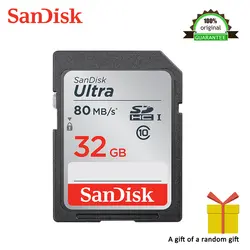 Высокая Скорость SanDisk SD карта Class10 32 GB TF карты памяти 80 МБ/с. Оригинальный Flash реальная Ёмкость Стик для Камера