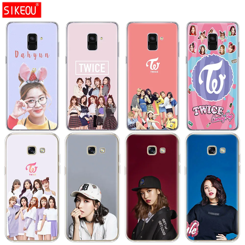 Силиконовый чехол для телефона Samsung Galaxy A8 2018 A3 A310 A5 A510 A7 2016 2017 TWICE Kpop|Бамперы| |