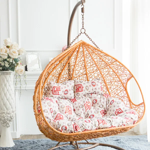 Double room balconies hanging chair swing basket outdoor wicker chairs