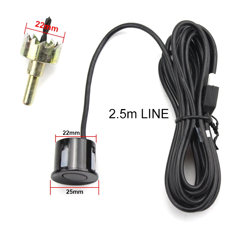 Sinairyu Weatherproof 8 Rear Front View Car Parking Sensor Reverse Backup Radar Kit with LED Display Monitor car parking system
